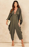 Mina jumpsuit dark khaki