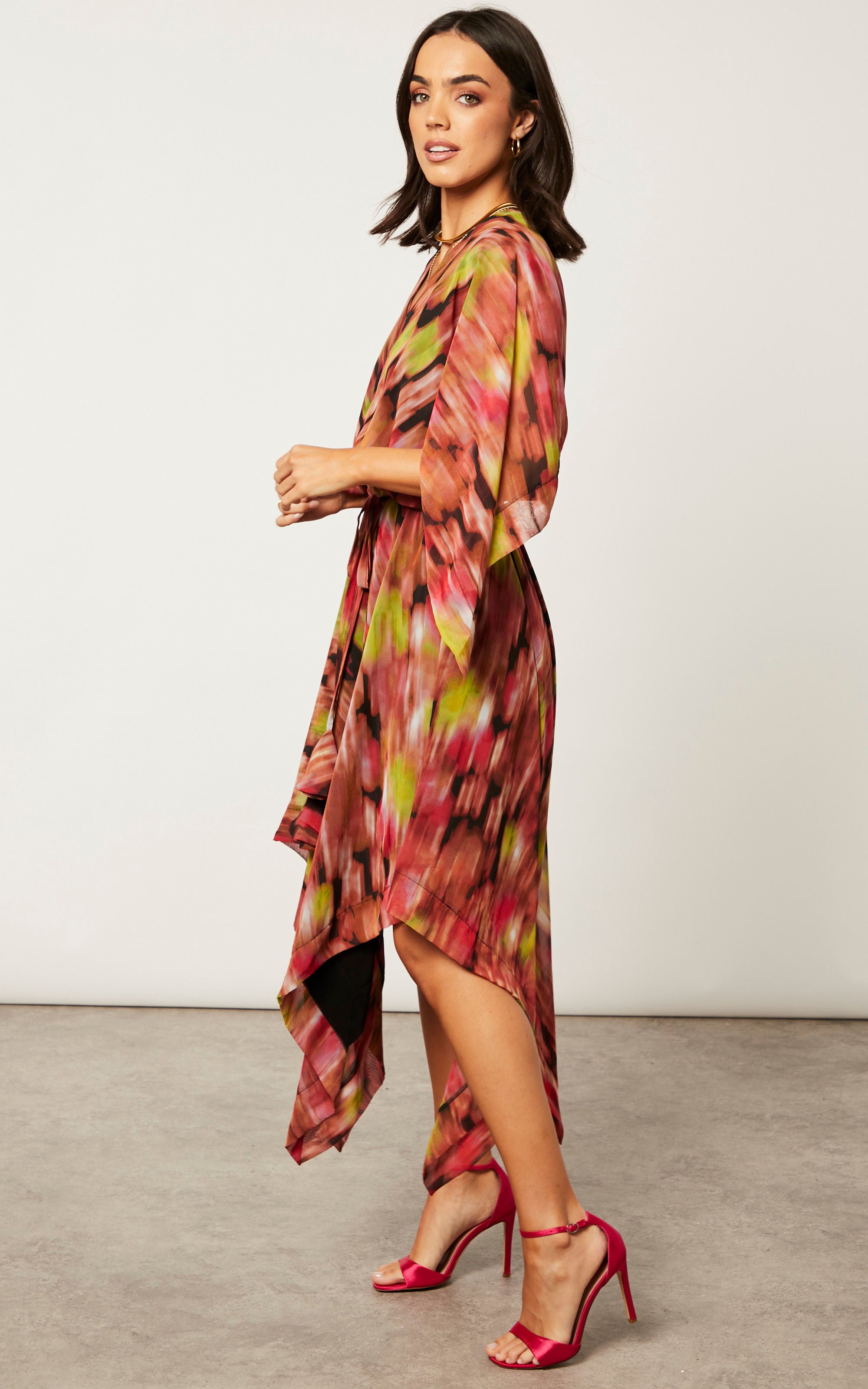 Sansa dress red print