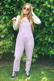 Cord Dungarees lilac