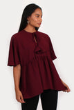 Juliet Blouse in aubergine