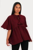 Juliet Blouse in aubergine