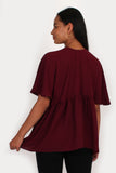 Juliet Blouse in aubergine