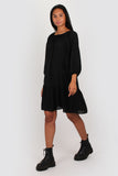 Esme Smock Dress in black