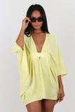 Mina kaftan in yellow tie dye