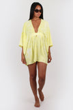 Mina kaftan in yellow tie dye