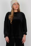 Luxury loungewear set in black