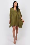 Dafny kaftan dress moss green