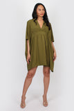 Dafny kaftan dress moss green