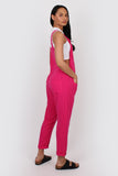 Cotton Dungarees fuchsia pink