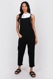 Cotton dungarees black