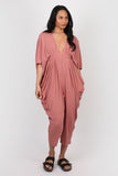 Cotton Mina jumpsuit coral