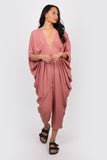 Cotton Mina jumpsuit coral