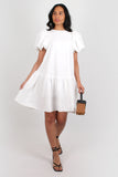 Clarice puff sleeve dress