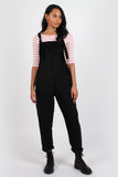Cord dungarees black