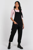 Cord dungarees black