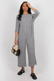 Greta Jumpsuit black and white