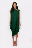 Zoe Dress in dark green