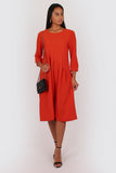 Trudy Dress in orange