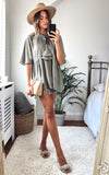 Juliet Blouse in khaki