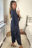 Mina jumpsuit charcoal grey