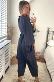 Mina jumpsuit charcoal grey