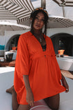 Mina kaftan orange